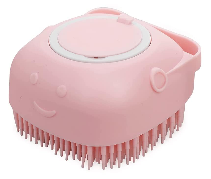 Pet Bath Massage Brush - Pink image 2
