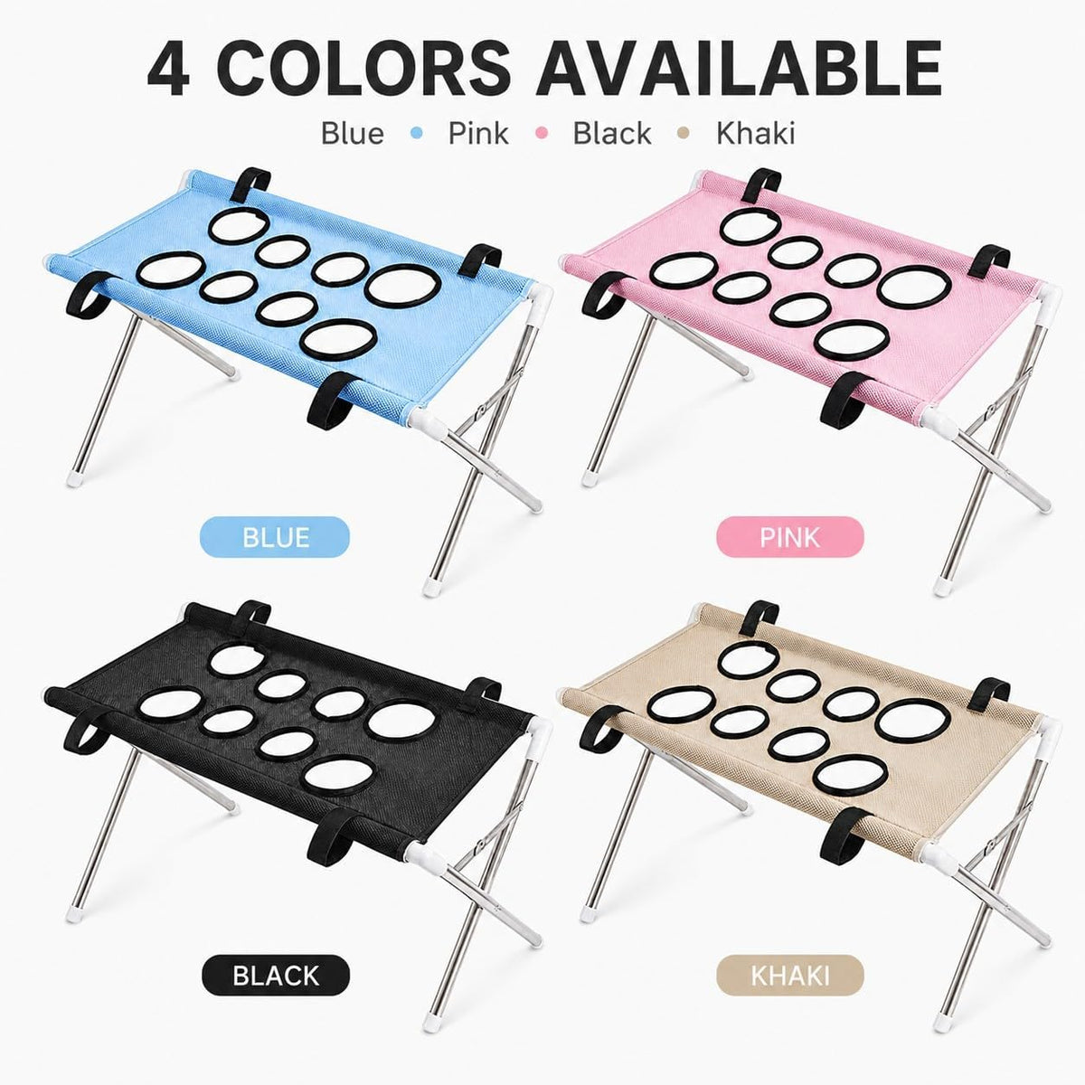 Dog Bath Hammock with Stand - Blue image 2