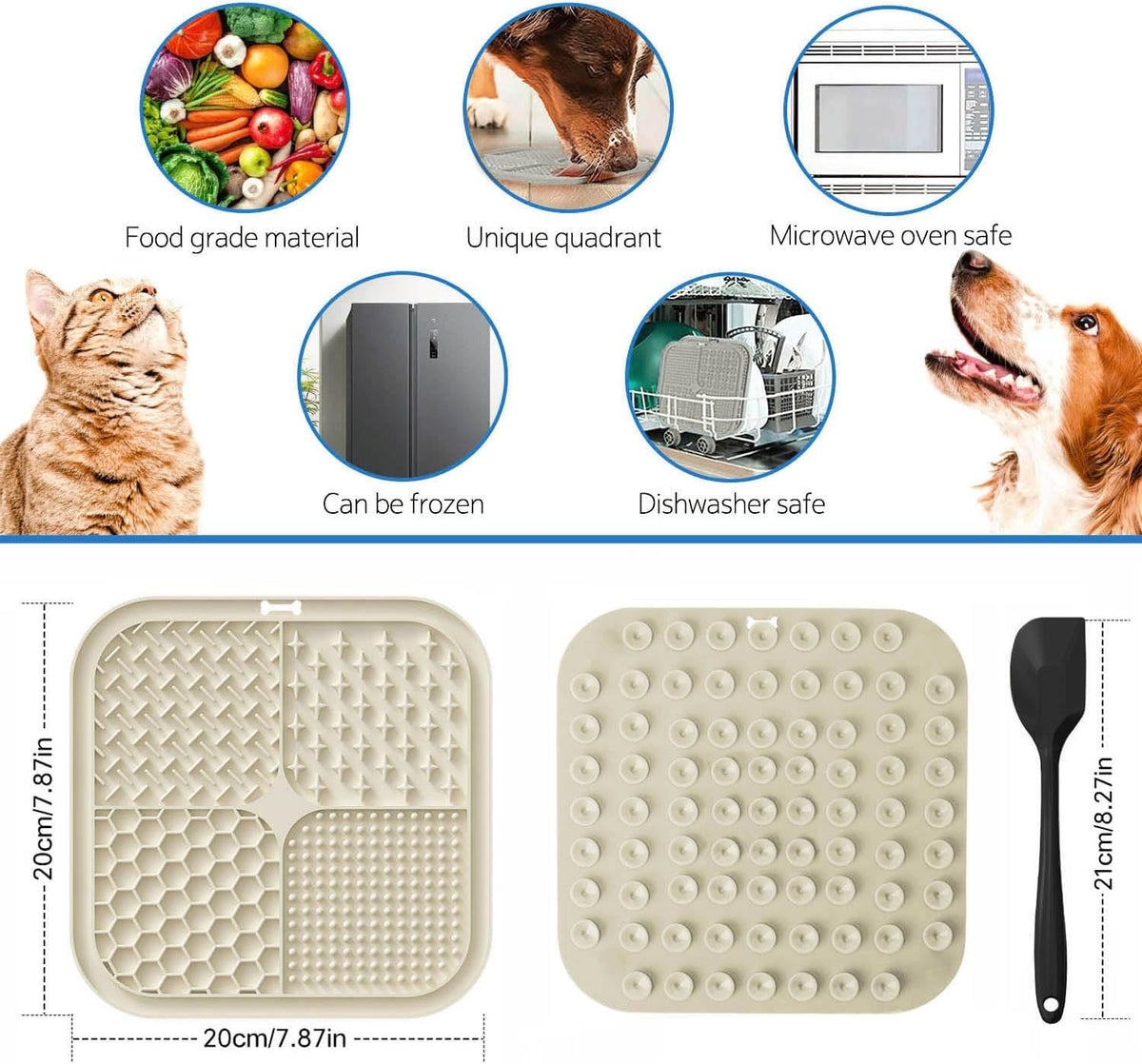Lick Mat with Suction Cups - 1 Pack image 2