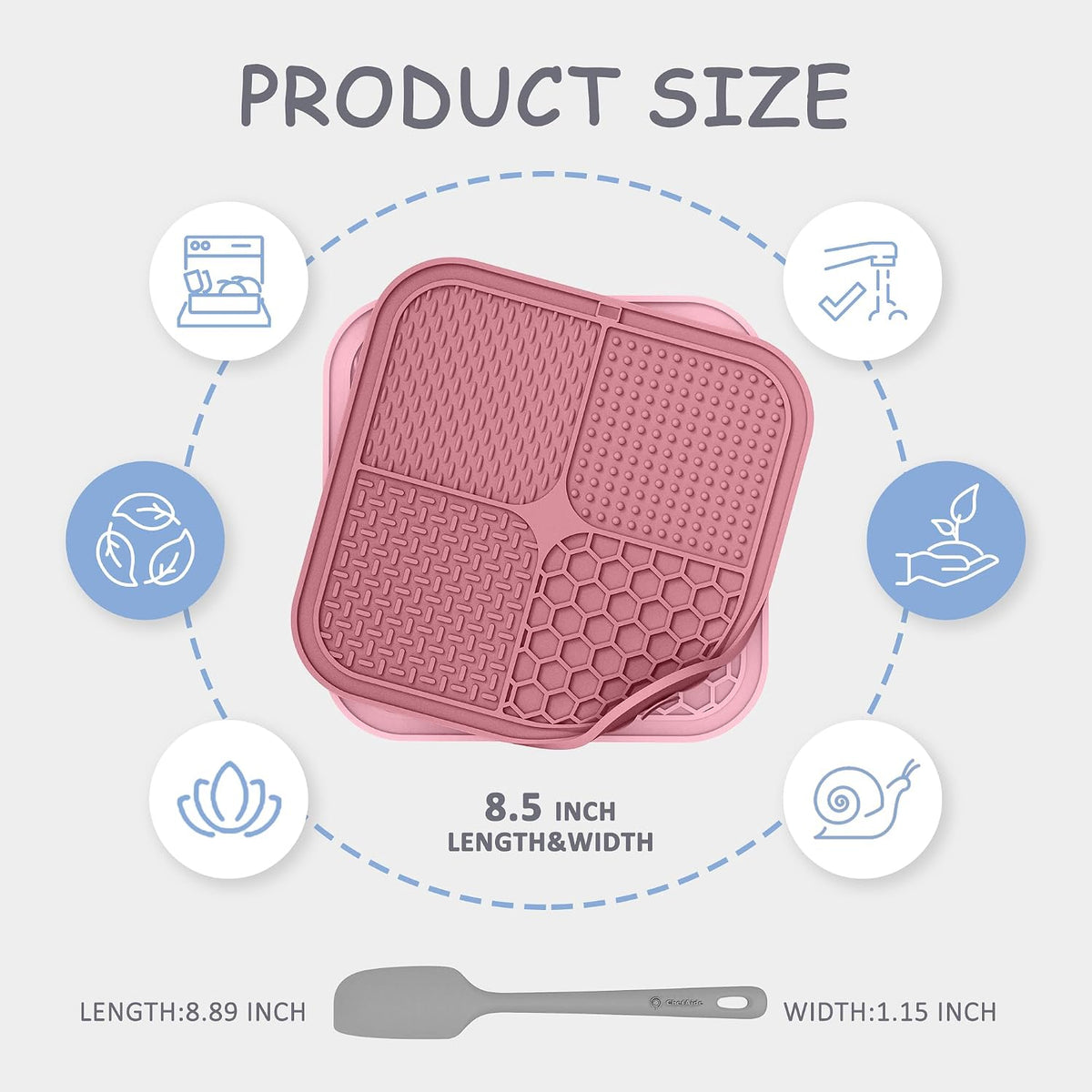 Lick Mat with Suction Cups - 2 Pack image 2