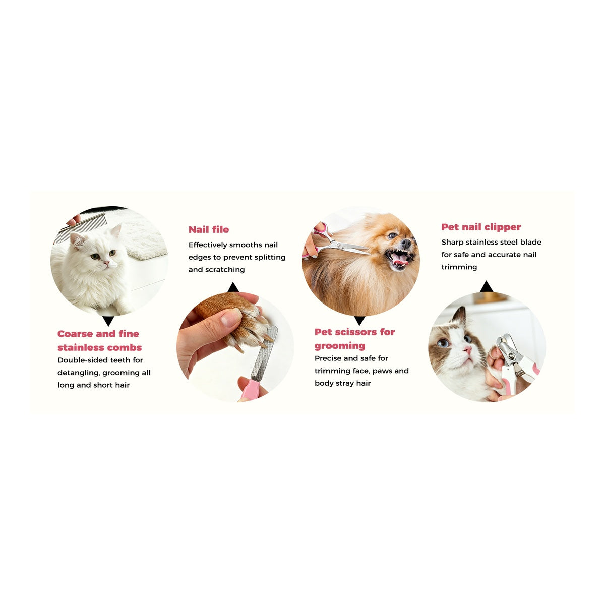 Dog Grooming Kit - 11 Pieces image 1