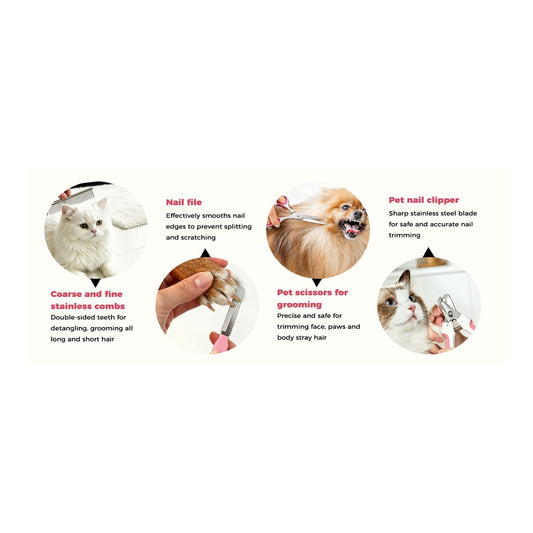 Dog Grooming Kit - 11 Pieces image 1