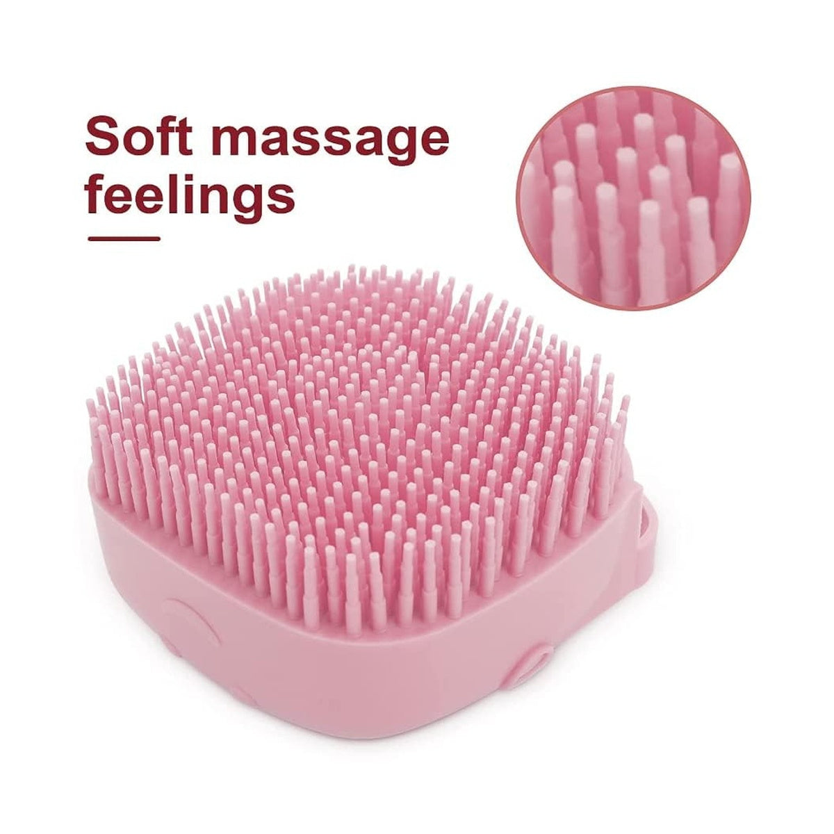 Pet Bath Massage Brush - Pink image 1